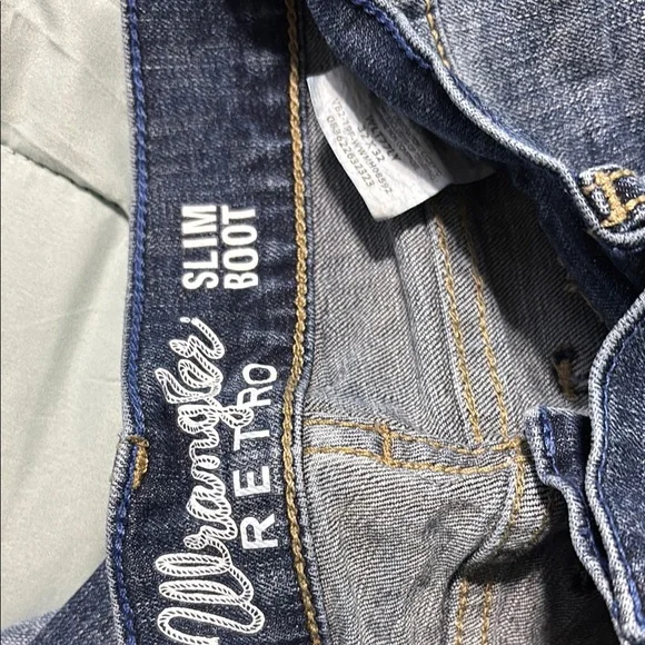 Men’s wrangler retro slim boot 32x32 jeans - Picture 6 of 6